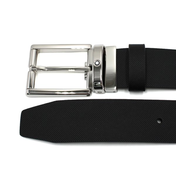 画像2: MONTBLANC モンブラン MB126028 BELT ベルト ローラーディテール付きレクタンギュラー メンズ (2)