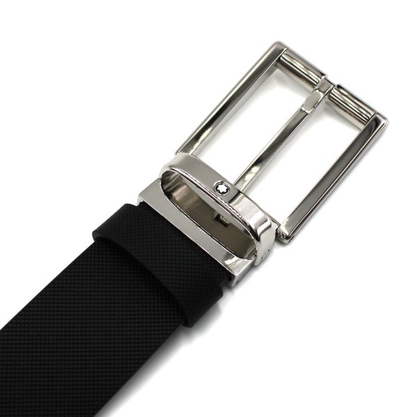画像3: MONTBLANC モンブラン MB126028 BELT ベルト ローラーディテール付きレクタンギュラー メンズ (3)