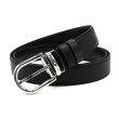 画像5: MONTBLANC モンブラン MB128757 BELT ベルト リバーシブル ホースシューバックル メンズ (5)
