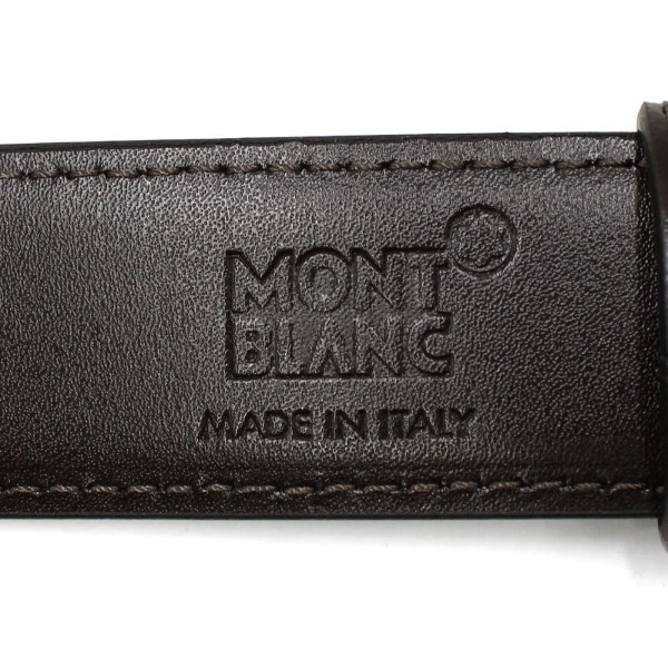 画像7: MONTBLANC モンブラン MB128757 BELT ベルト リバーシブル ホースシューバックル メンズ (7)