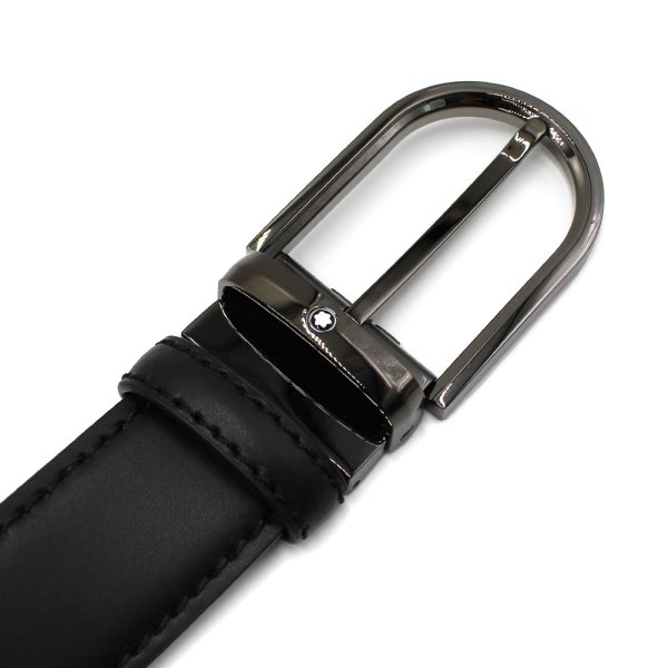 画像3: MONTBLANC モンブラン MB128770 BELT ベルト ホースシューバックル メンズ (3)