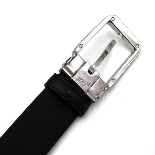 画像4: MONTBLANC モンブラン MB129455 BELT ベルト レクタンギュラー メンズ (4)