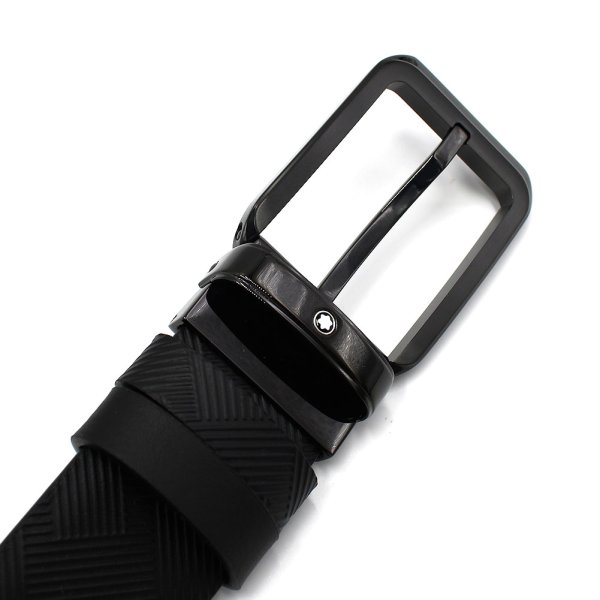 画像3: MONTBLANC モンブラン MB130587 BELT ベルト レクタンギュラー&ラウンド リバーシブル メンズ (3)