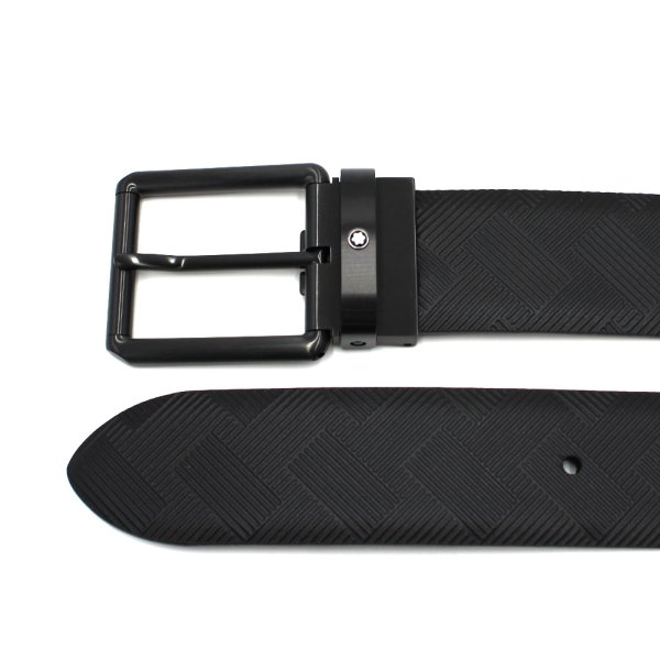 画像2: MONTBLANC モンブラン MB131183 BELT ベルト リバーシブル プリントレザー メンズ (2)