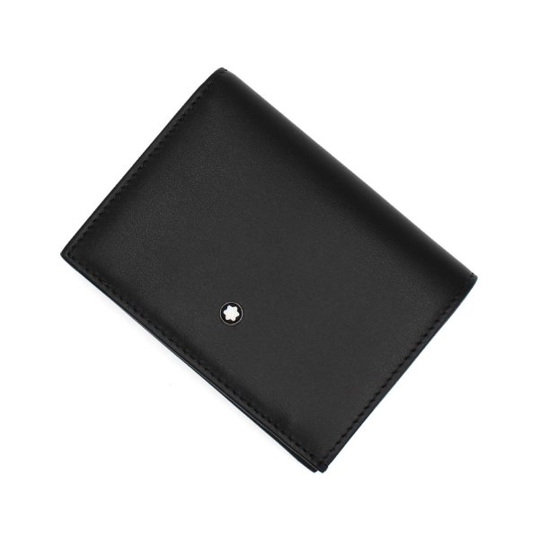 画像1: MONTBLANC モンブラン MB198007 ソフト ナノ コンチネンタル ウォレット 二つ折り財布 財布 WALLET メンズ レディース (1)