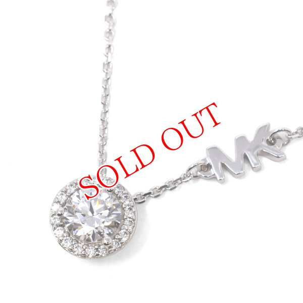 画像1: MICHAEL KORS マイケルコース MKC1208AN040 PAVE HALO NECKLACE ネックレス ネック レディース (1)