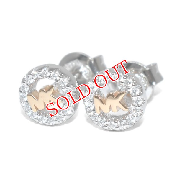 画像1: MICHAEL KORS マイケルコース MKC1508AN931 DNTY TONE CLEAR CZ ピアス レディース (1)