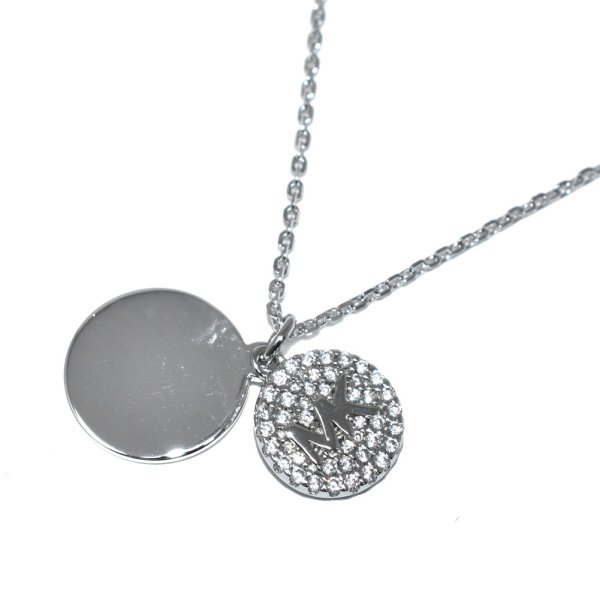画像2: MICHAEL KORS マイケルコース MKC1515AN040 PAVE COIN NECK ネックレス ネック レディース (2)