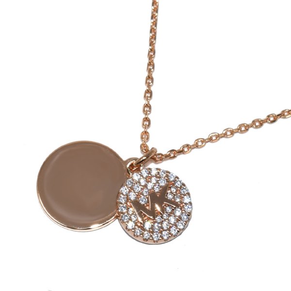 画像2: MICHAEL KORS マイケルコース MKC1515AN791 PAVE COIN NECK ネックレス ネック レディース (2)