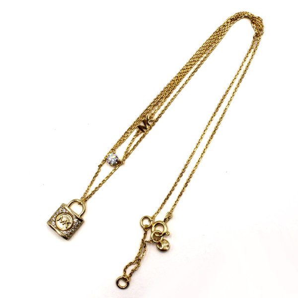 画像3: MICHAEL KORS マイケルコース MKC1630AN710 LOCK DL NK GLF NECKLACE ネックレス レディース (3)
