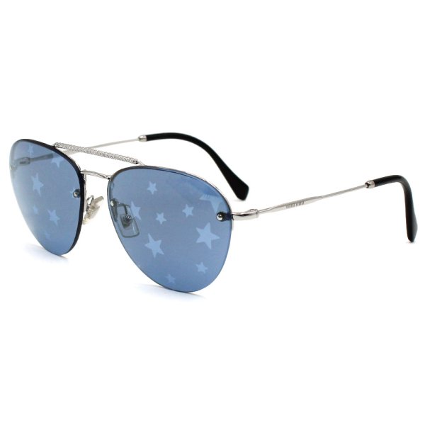画像1: MIU MIU ミュウミュウ 0MU 54US 1BC182 59 サングラス ノーズパッド UVカット レディース (1)