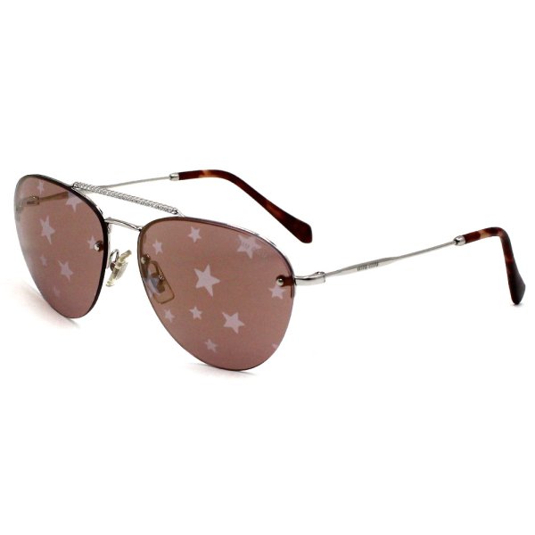 画像1: MIU MIU ミュウミュウ 0MU 54US 1BC195 59 サングラス ノーズパッド UVカット レディース (1)