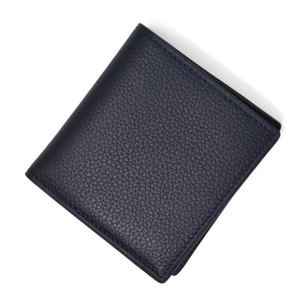 画像1: Cisei シセイ チセイ P1023 LD NAVY 二つ折り財布 財布 小銭入れ カード収納 メンズ (1)