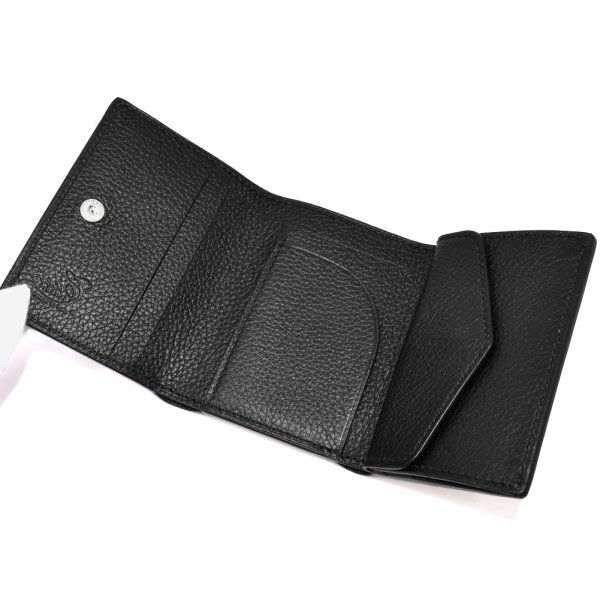 画像3: Cisei シセイ チセイ P1030 LD NERO 三つ折り財布 財布 札入れ 小銭入れ カード収納 メンズ (3)