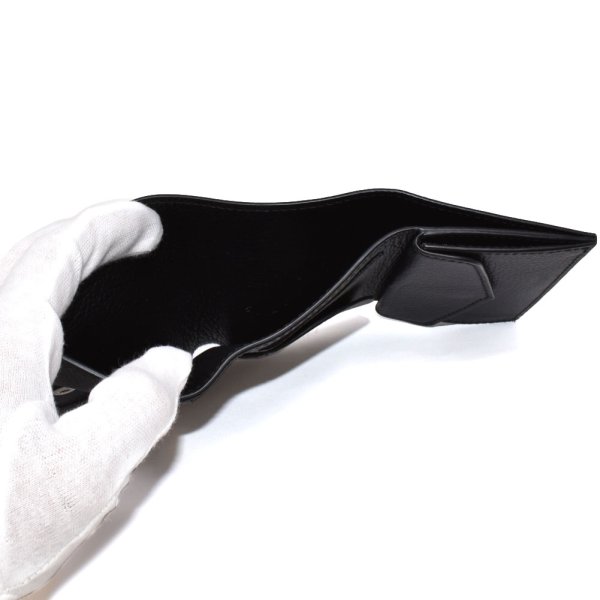 画像4: Cisei シセイ チセイ P1030 LD NERO 三つ折り財布 財布 札入れ 小銭入れ カード収納 メンズ (4)