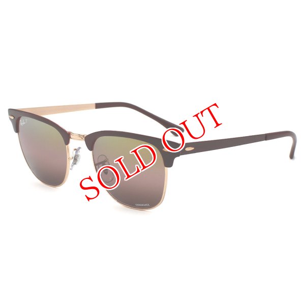 画像1: Ray-Ban レイバン 0RB3716 9253G9 51 クラブマスター CLUBMASTER ノーズパッド CHROMANCE 偏光レンズ メンズ レディース ユニセックス (1)
