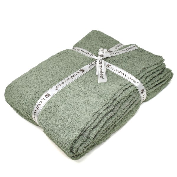 画像2: KASHWERE カシウエア THCH-SLD01-313-5270 ブランケット ソリッド THROW 毛布 ひざ掛け タオルケット (2)