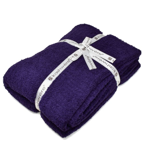 画像2: KASHWERE カシウエア THCH-SLD01-501-5270 ブランケット ソリッド THROW 毛布 ひざ掛け タオルケット (2)