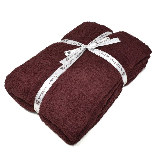 画像2: KASHWERE カシウエア THCH-SLD01-601-5270 ブランケット ソリッド THROW 毛布 ひざ掛け タオルケット (2)