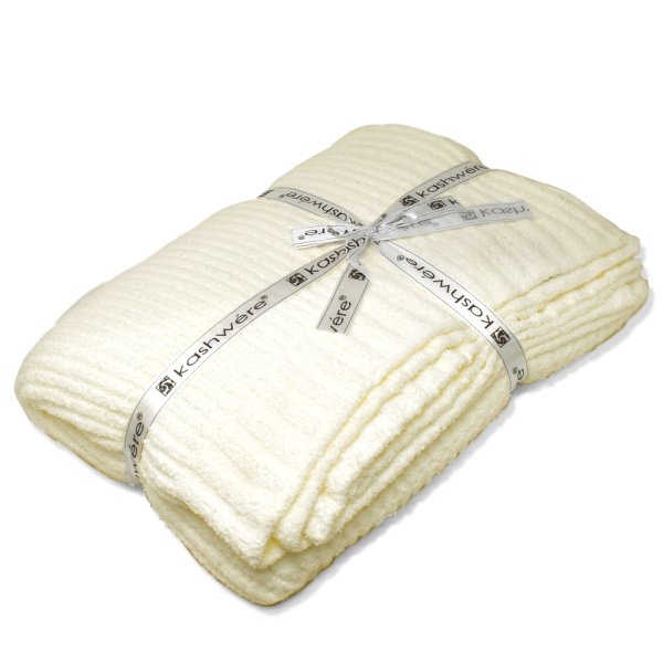 画像2: KASHWERE カシウエア THCH-TEX02-101-5270 ブランケット テクスチャー THROW 毛布 ひざ掛け タオルケット (2)