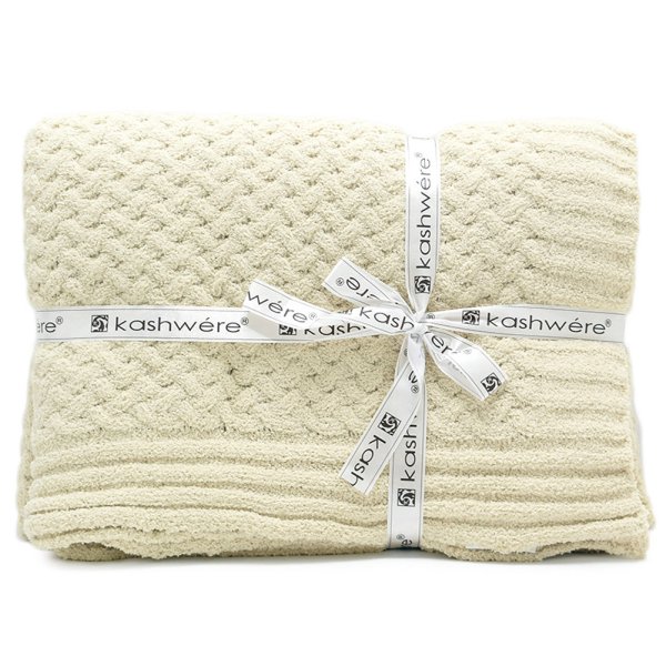 画像1: KASHWERE カシウエア THCH-TEX03-260-5270 ブランケット テクスチャー THROW 毛布 ひざ掛け タオルケット (1)
