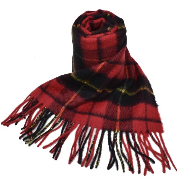 画像1: Johnstons ジョンストンズ WA000016KU0099 WA16 2022AW ストール マフラー チェック カシミア100％ メンズ レディース (1)