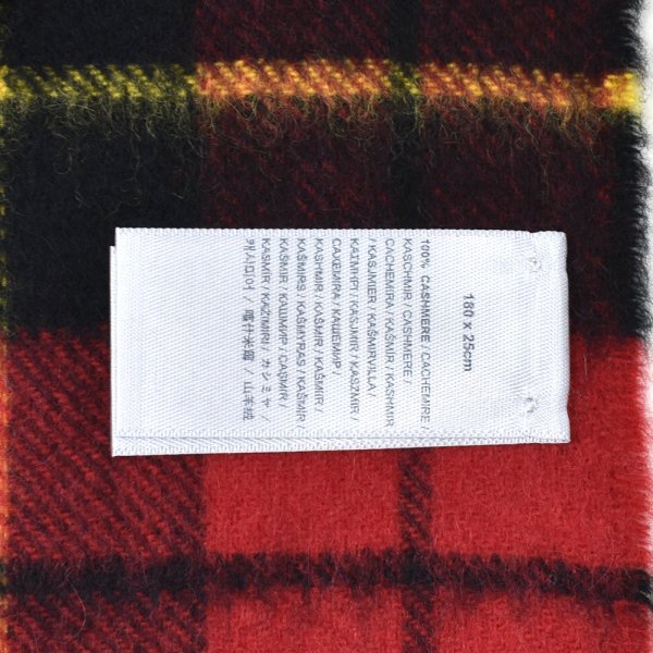 画像4: Johnstons ジョンストンズ WA000016KU0099 WA16 2022AW ストール マフラー チェック カシミア100％ メンズ レディース (4)