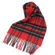画像1: Johnstons ジョンストンズ WA000016KU0303 WA16 2022AW ストール マフラー チェック カシミア100％ メンズ レディース (1)