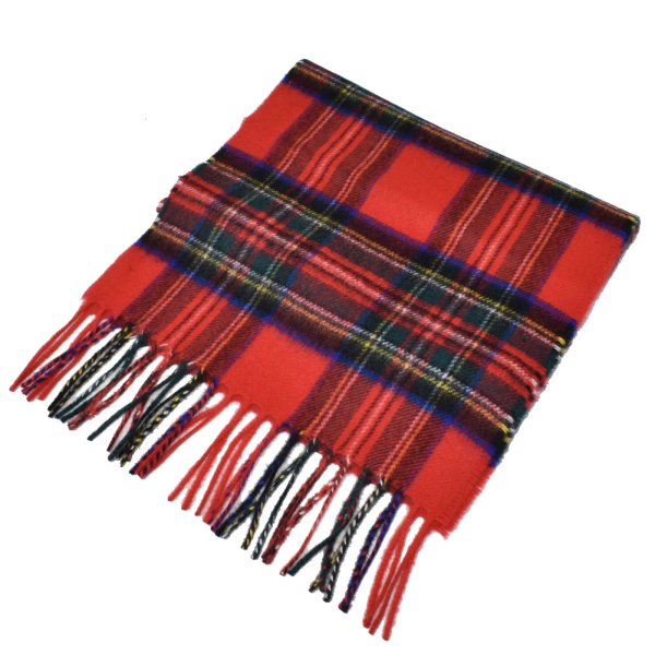 画像2: Johnstons ジョンストンズ WA000016KU0303 WA16 2022AW ストール マフラー チェック カシミア100％ メンズ レディース (2)