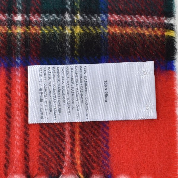 画像4: Johnstons ジョンストンズ WA000016KU0303 WA16 2022AW ストール マフラー チェック カシミア100％ メンズ レディース (4)