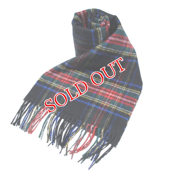 画像1: Johnstons ジョンストンズ WA000016KU0324 WA16 2022AW ストール マフラー チェック カシミア100％ メンズ レディース (1)