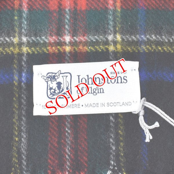 画像3: Johnstons ジョンストンズ WA000016KU0324 WA16 2022AW ストール マフラー チェック カシミア100％ メンズ レディース (3)