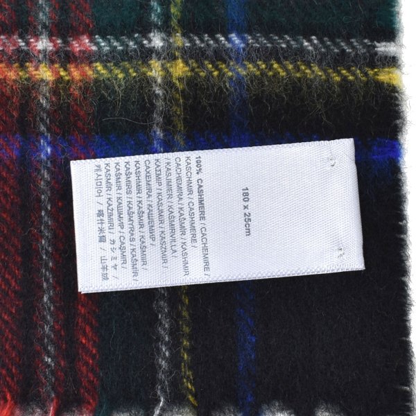 画像4: Johnstons ジョンストンズ WA000016KU0324 WA16 2022AW ストール マフラー チェック カシミア100％ メンズ レディース (4)