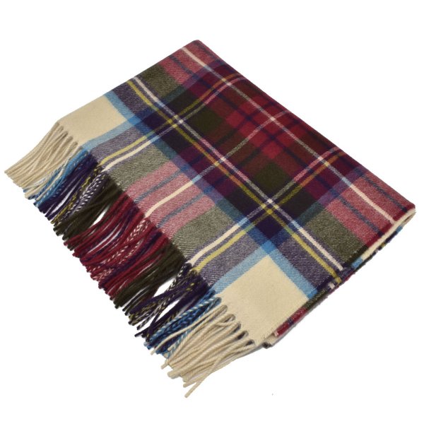 画像2: Johnstons ジョンストンズ WA000056KU0010 WA56 2022AW 大判 マフラー ストール チェック カシミア100％ メンズ レディース (2)