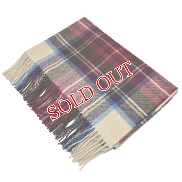 画像2: Johnstons ジョンストンズ WA000056KU0010 WA56 2022AW 大判 マフラー ストール チェック カシミア100％ メンズ レディース (2)