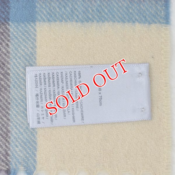 画像4: Johnstons ジョンストンズ WA000056KU0010 WA56 2022AW 大判 マフラー ストール チェック カシミア100％ メンズ レディース (4)