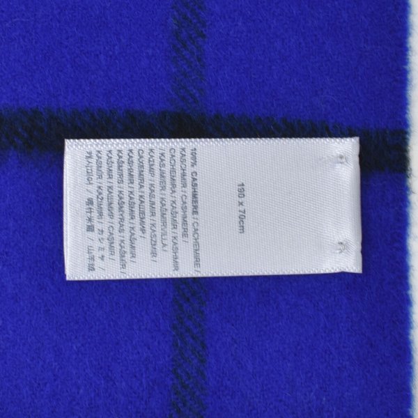 画像4: Johnstons ジョンストンズ WA000056KU0105 WA56 2022AW 大判 マフラー ストール チェック カシミア100％ メンズ レディース (4)