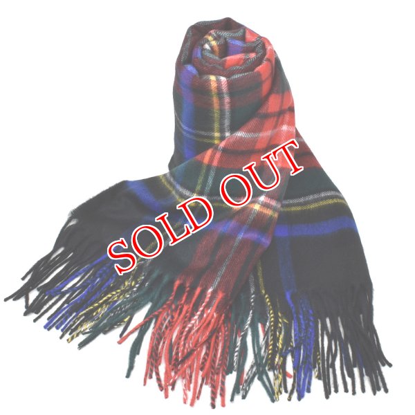 画像1: Johnstons ジョンストンズ WA000056KU0324 WA56 2022AW 大判 マフラー ストール チェック カシミア100％ メンズ レディース (1)