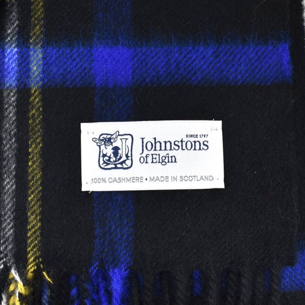 画像3: Johnstons ジョンストンズ WA000056KU0324 WA56 2022AW 大判 マフラー ストール チェック カシミア100％ メンズ レディース (3)