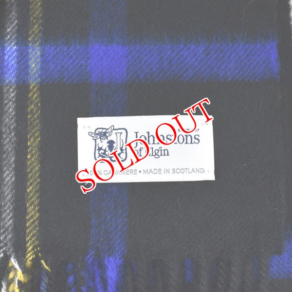 画像3: Johnstons ジョンストンズ WA000056KU0324 WA56 2022AW 大判 マフラー ストール チェック カシミア100％ メンズ レディース (3)