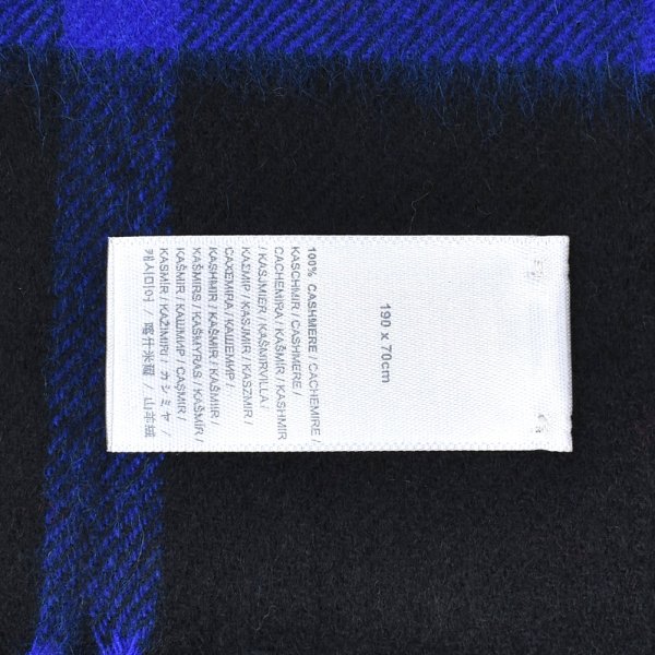 画像4: Johnstons ジョンストンズ WA000056KU0324 WA56 2022AW 大判 マフラー ストール チェック カシミア100％ メンズ レディース (4)