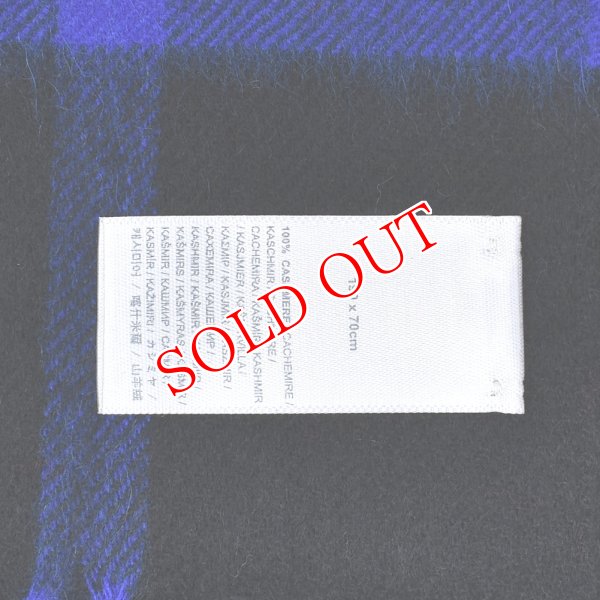 画像4: Johnstons ジョンストンズ WA000056KU0324 WA56 2022AW 大判 マフラー ストール チェック カシミア100％ メンズ レディース (4)