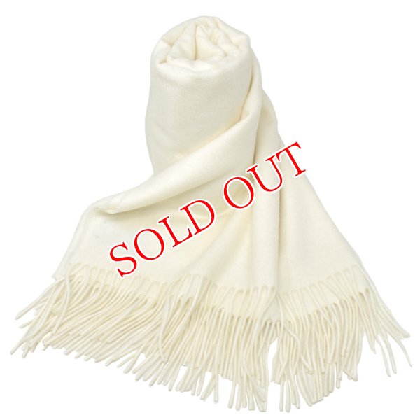 画像1: Johnstons ジョンストンズ WA000056SA0000 WA56 2022AW 大判 マフラー ストール 無地 カシミア100％ メンズ レディース (1)