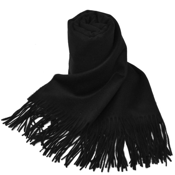 画像1: Johnstons ジョンストンズ WA000056SA0900 WA56 2022AW 大判 マフラー ストール 無地 カシミア100％ メンズ レディース (1)