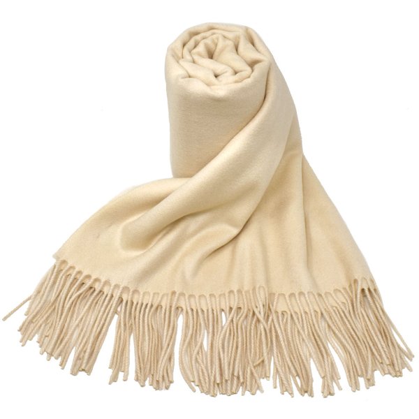 画像1: Johnstons ジョンストンズ WA000056SB0203 WA56 2022AW 大判 マフラー ストール カシミア100％ 無地 メンズ レディース (1)