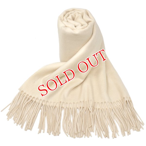 画像1: Johnstons ジョンストンズ WA000056SB0203 WA56 2022AW 大判 マフラー ストール カシミア100％ 無地 メンズ レディース (1)