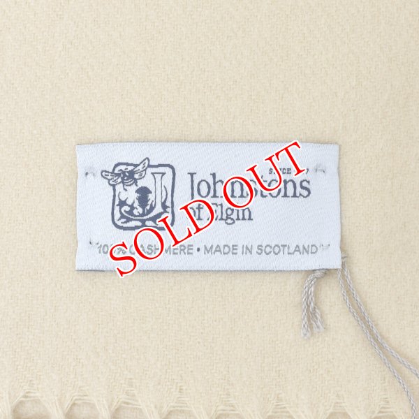 画像3: Johnstons ジョンストンズ WA000056SB0203 WA56 2022AW 大判 マフラー ストール カシミア100％ 無地 メンズ レディース (3)