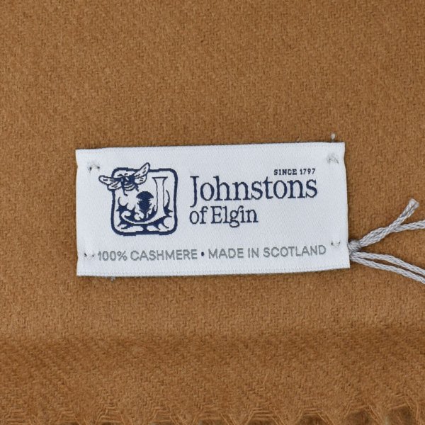 画像3: Johnstons ジョンストンズ WA000056SB3022 WA56 2022AW 大判 マフラー ストール カシミア100％ 無地 メンズ レディース (3)