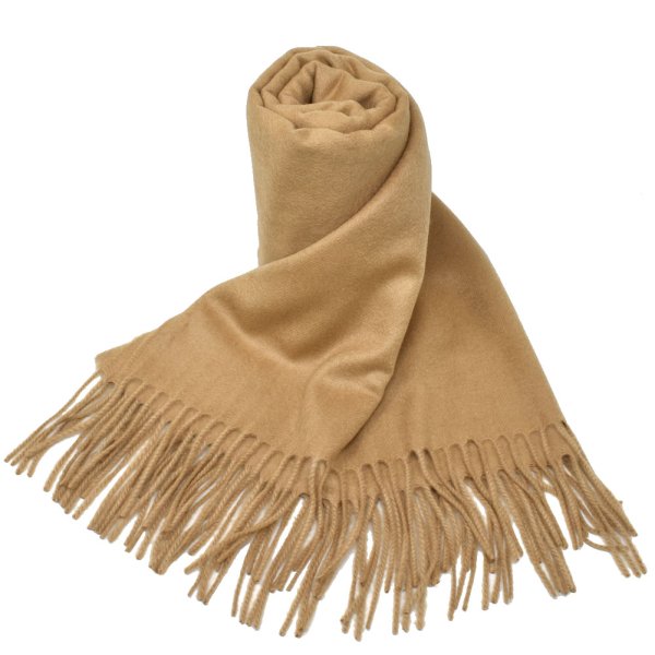 画像1: Johnstons ジョンストンズ WA000056SB4142 WA56 2022AW 大判 マフラー ストール カシミア100％ 無地 メンズ レディース (1)