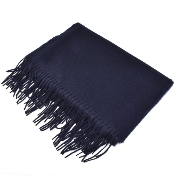 画像2: Johnstons ジョンストンズ WA000056SD7330 WA56 2022AW 大判 マフラー ストール カシミア100％ 無地 メンズ レディース (2)